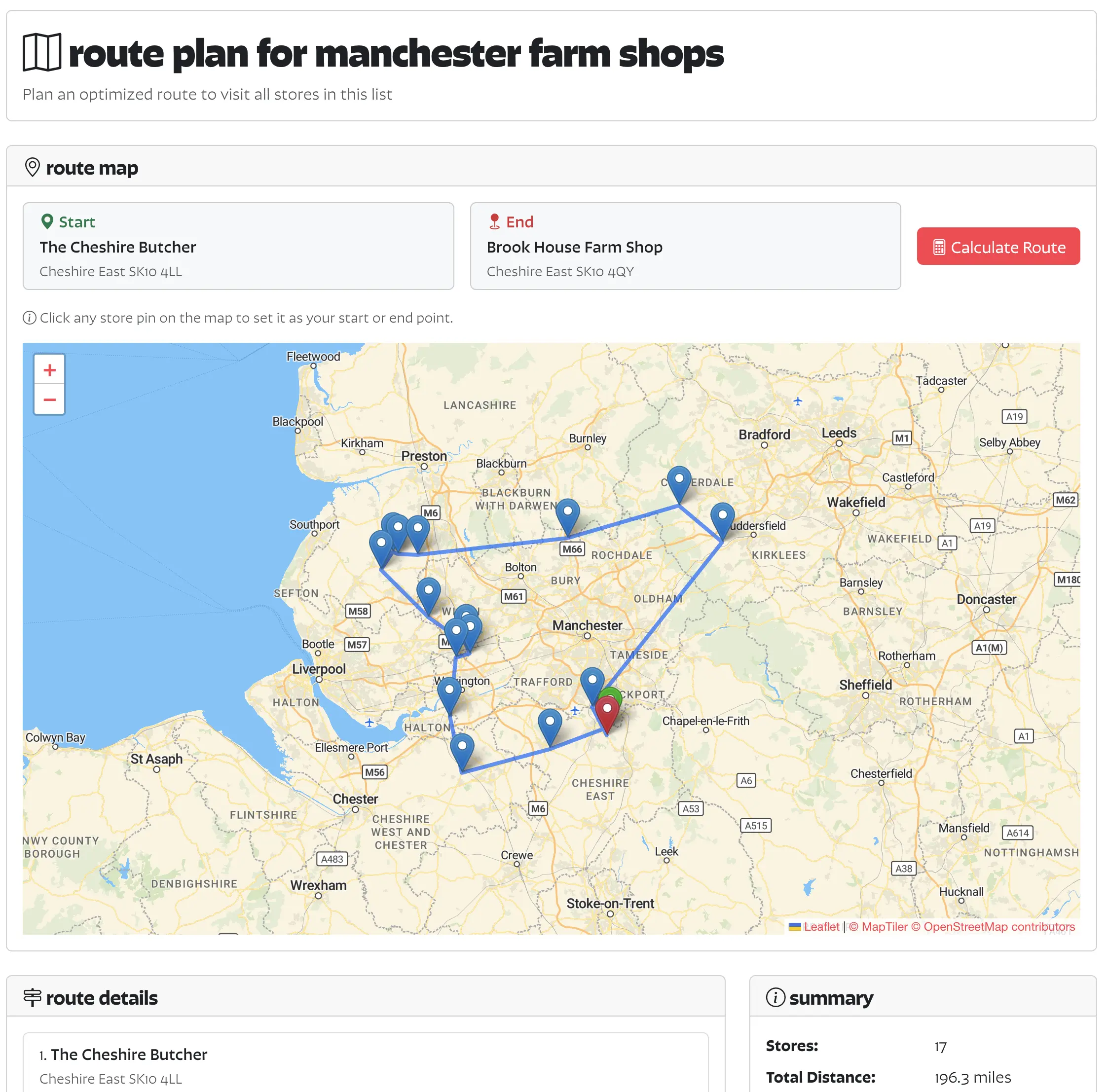 Route planning in Findie