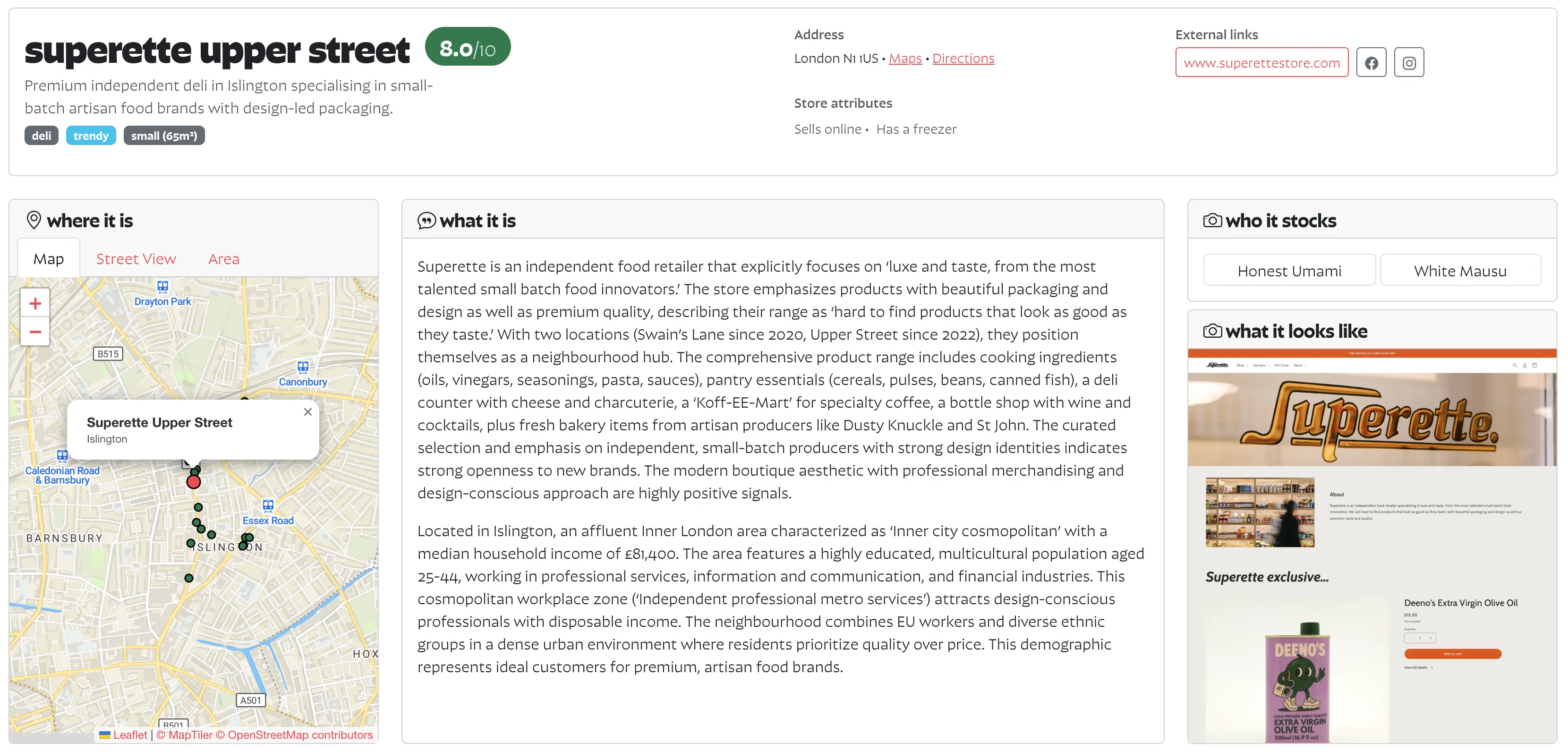 Store information in Findie